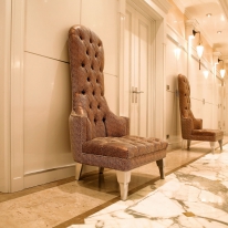 Мрамор "Gold Beige" и Calacatta